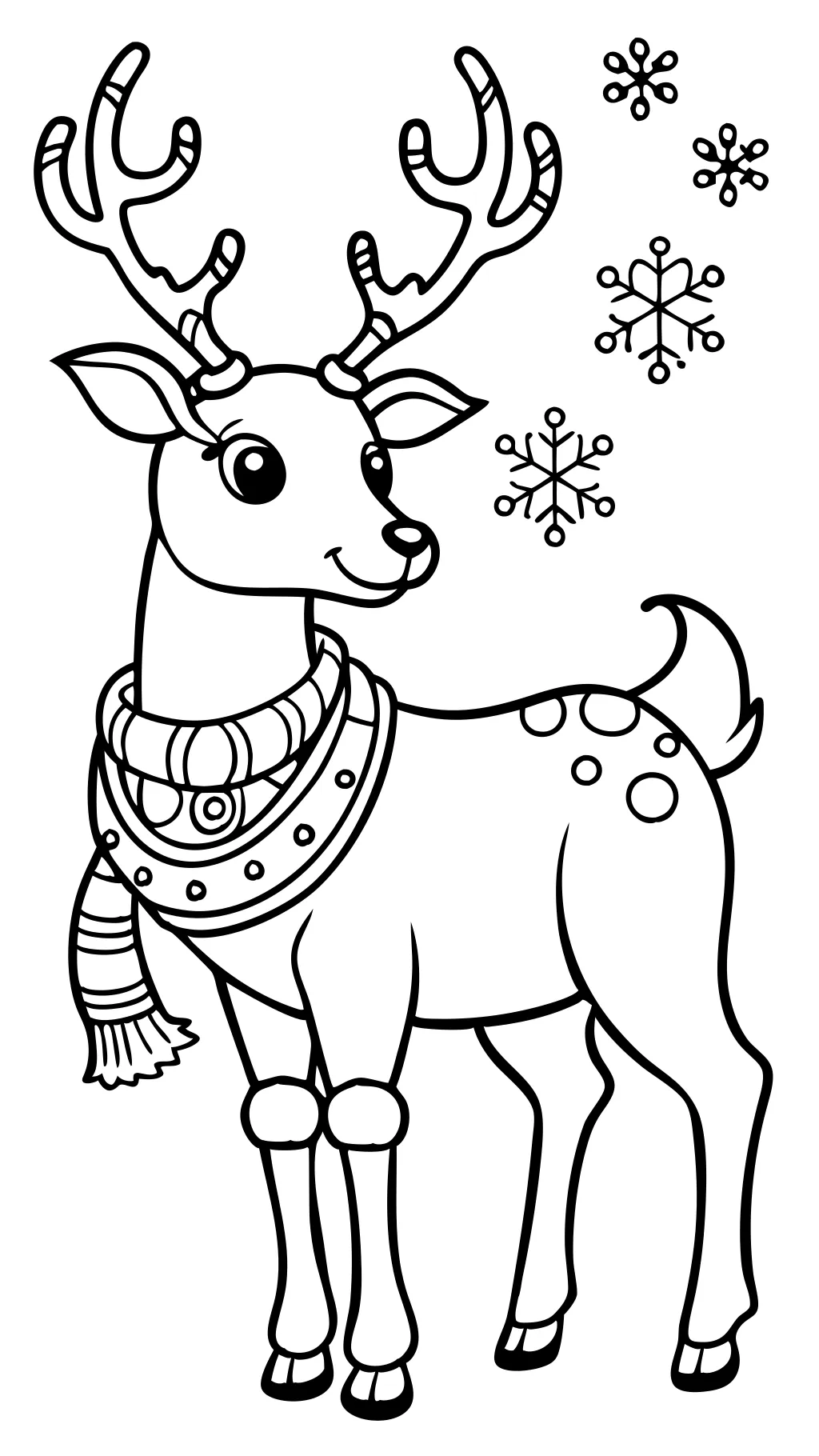 reindeer coloring pages